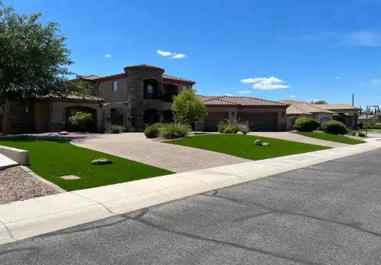 front yard of a house